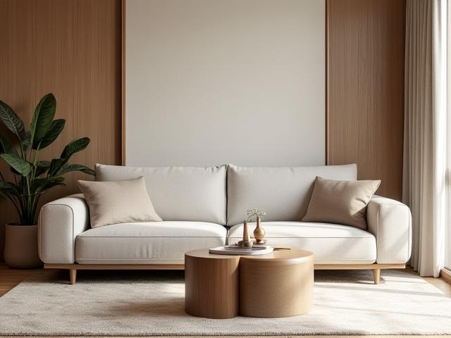 The 'Taipei Serenity' sofa in a beautifully styled room
